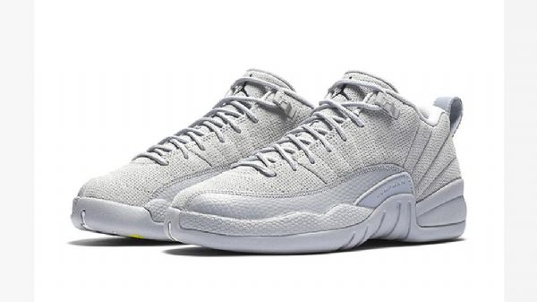 Nike Air Jordan 12 Matalat Miesten Mokkanahkaiset Kengät Harmaa