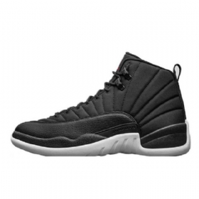 Nike Air Jordan 12 Nailonkengät Miehille Mustat