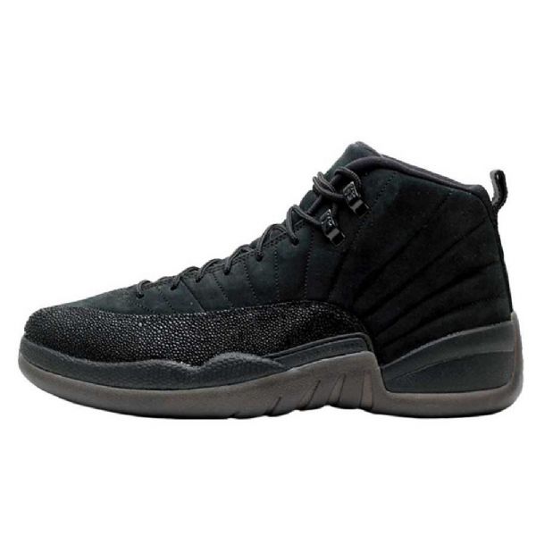 Nike Air Jordan 12 Ovo Kengät Miehille Mustat