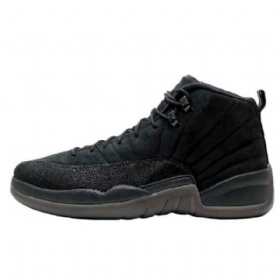 Nike Air Jordan 12 Ovo Kengät Miehille Mustat