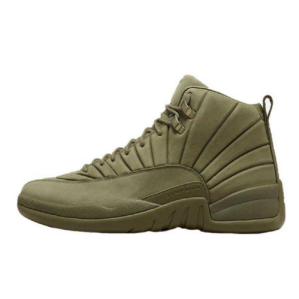Nike Air Jordan 12 Psny Milan Kengät Miehille Army Vihreä