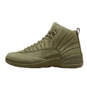 Nike Air Jordan 12 Psny Milan Kengät Miehille Army Vihreä