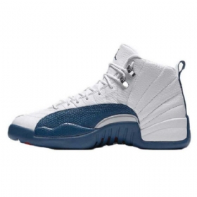 Nike Air Jordan 12 Ranskalaiset Miesten Kengät Sininen Harmaa