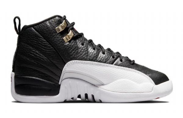 Nike Air Jordan 12 Retro Gs Koripallokengät Miehille Musta Harmaa