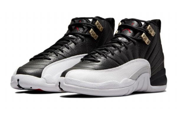 Nike Air Jordan 12 Retro Gs Koripallokengät Miehille Musta Harmaa