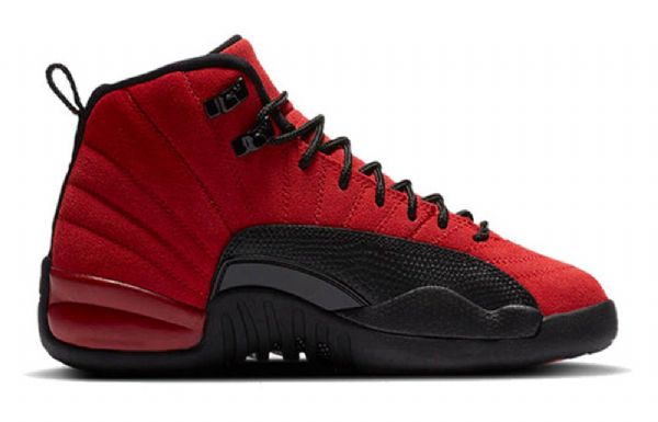 Nike Air Jordan 12 Retro Gs Koripallokengät Miehille Punainen Musta