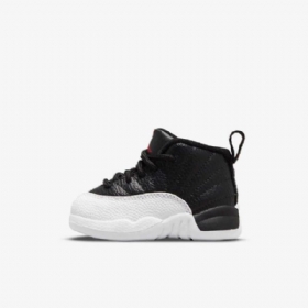 Nike Air Jordan 12 Retro Kengät Lapsille Musta Valkoinen Punainen
