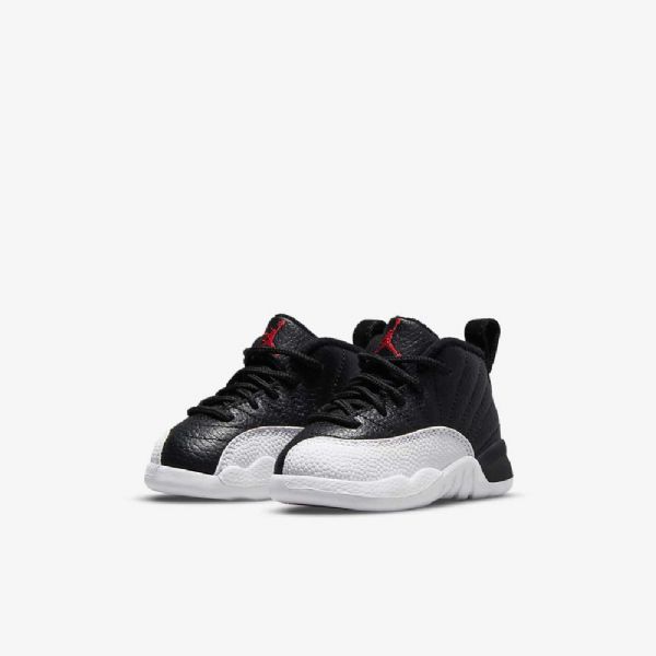 Nike Air Jordan 12 Retro Kengät Lapsille Musta Valkoinen Punainen