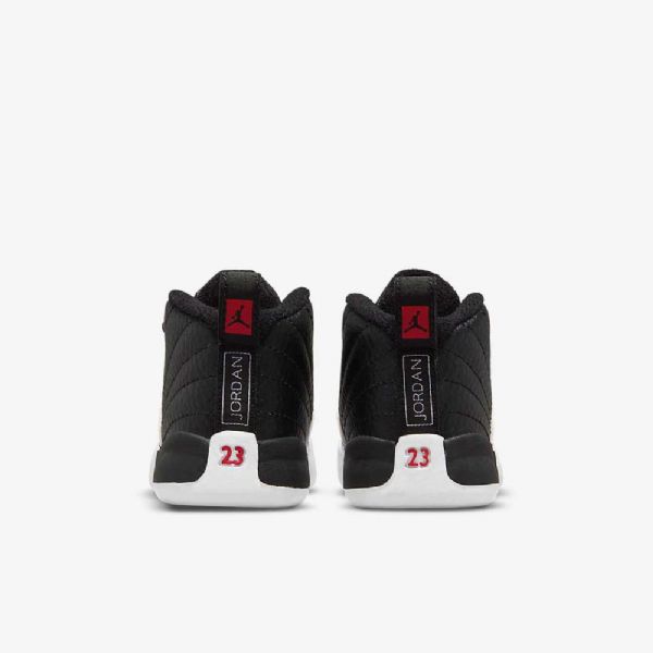 Nike Air Jordan 12 Retro Kengät Lapsille Musta Valkoinen Punainen