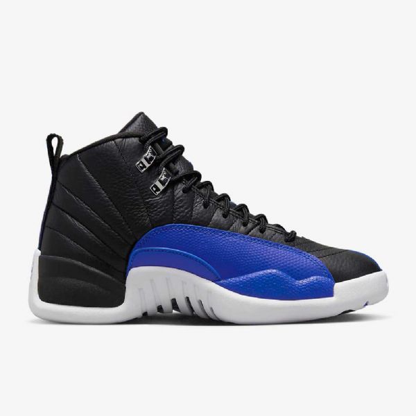 Nike Air Jordan 12 Retro-kengät Naisille Musta Hopea Valkoinen Kuninkaansininen