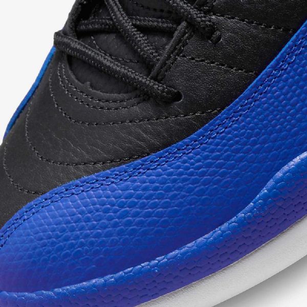 Nike Air Jordan 12 Retro-kengät Naisille Musta Hopea Valkoinen Kuninkaansininen