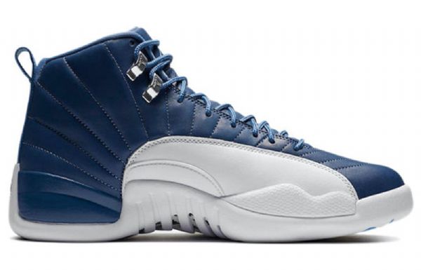 Nike Air Jordan 12 Retro Koripallokengät Miehille Laivastonvalkoinen