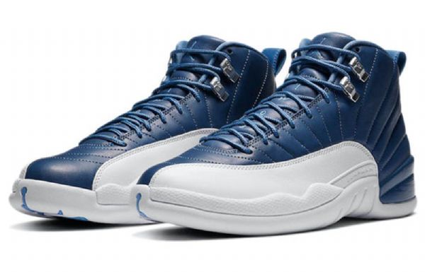 Nike Air Jordan 12 Retro Koripallokengät Miehille Laivastonvalkoinen