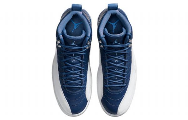Nike Air Jordan 12 Retro Koripallokengät Miehille Laivastonvalkoinen