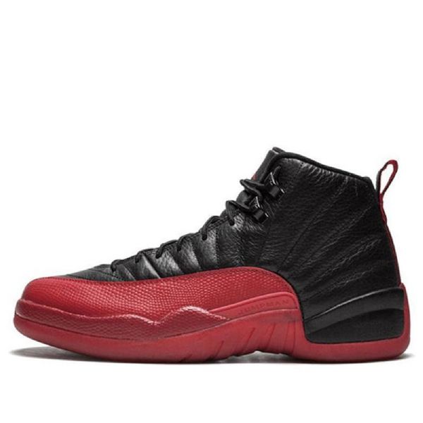Nike Air Jordan 12 Retro Koripallokengät Miehille Musta Punainen