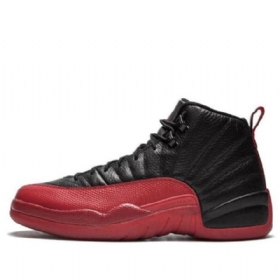 Nike Air Jordan 12 Retro Koripallokengät Miehille Musta Punainen