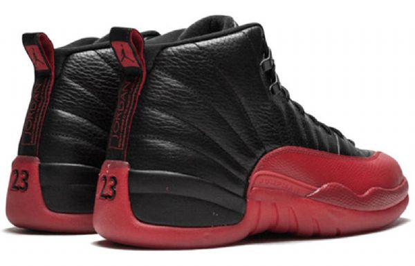 Nike Air Jordan 12 Retro Koripallokengät Miehille Musta Punainen
