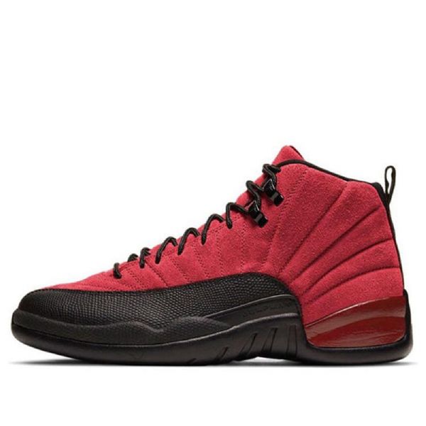 Nike Air Jordan 12 Retro Koripallokengät Miehille Punainen Musta