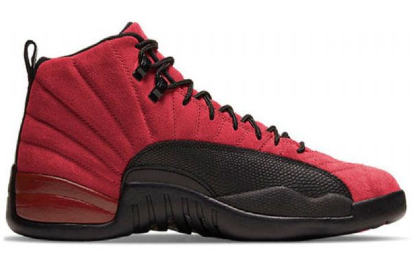 Nike Air Jordan 12 Retro Koripallokengät Miehille Punainen Musta
