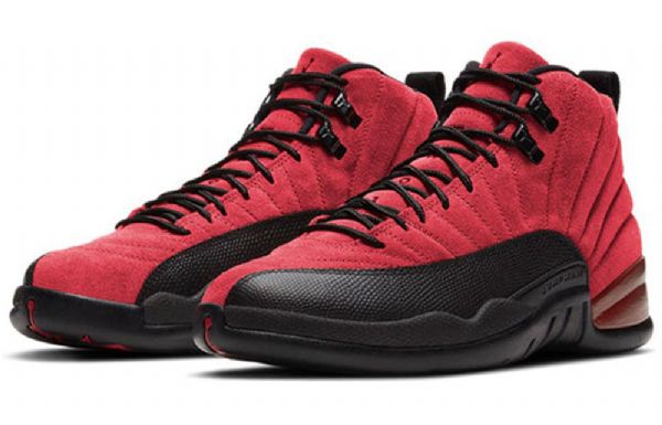 Nike Air Jordan 12 Retro Koripallokengät Miehille Punainen Musta