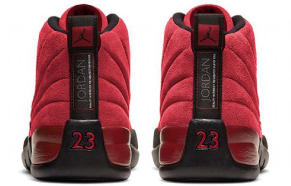 Nike Air Jordan 12 Retro Koripallokengät Miehille Punainen Musta