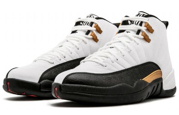 Nike Air Jordan 12 Retro Koripallokengät Miehille Valkoinen Musta