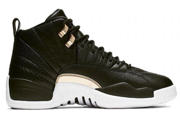 Nike Air Jordan 12 Retro Koripallokengät Naisille Musta
