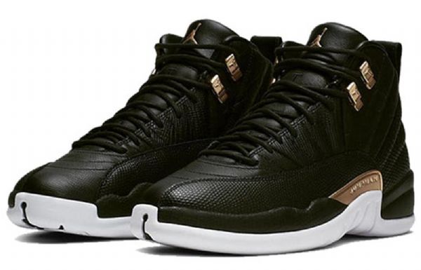 Nike Air Jordan 12 Retro Koripallokengät Naisille Musta