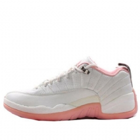 Nike Air Jordan 12 Retro Matalat Topit Koripallokengät Naisille Pinkki