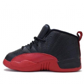 Nike Air Jordan 12 Retro Td Kengät Lapsille Musta Punainen