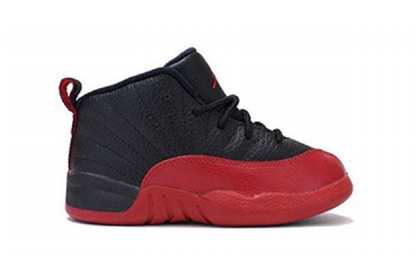 Nike Air Jordan 12 Retro Td Kengät Lapsille Musta Punainen