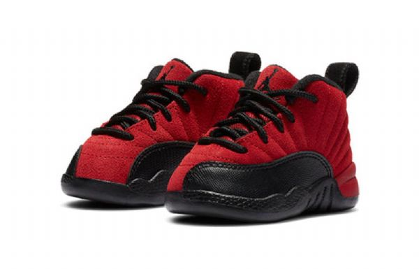 Nike Air Jordan 12 Retro Td Kengät Lapsille Punainen Musta