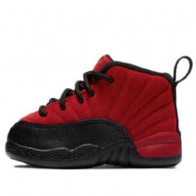 Nike Air Jordan 12 Retro Td Kengät Lapsille Punainen Musta