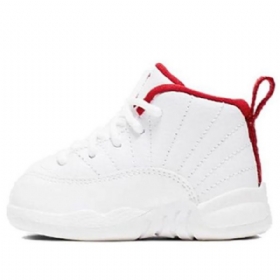 Nike Air Jordan 12 Retro Td Kengät Lapsille Valkoinen Punainen