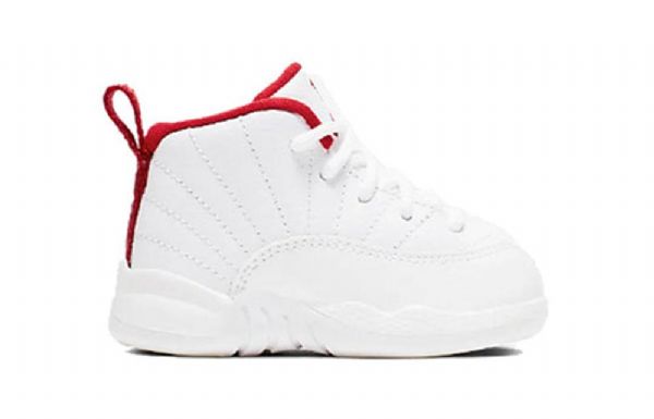 Nike Air Jordan 12 Retro Td Kengät Lapsille Valkoinen Punainen