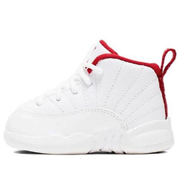 Nike Air Jordan 12 Retro Td Kengät Lapsille Valkoinen Punainen