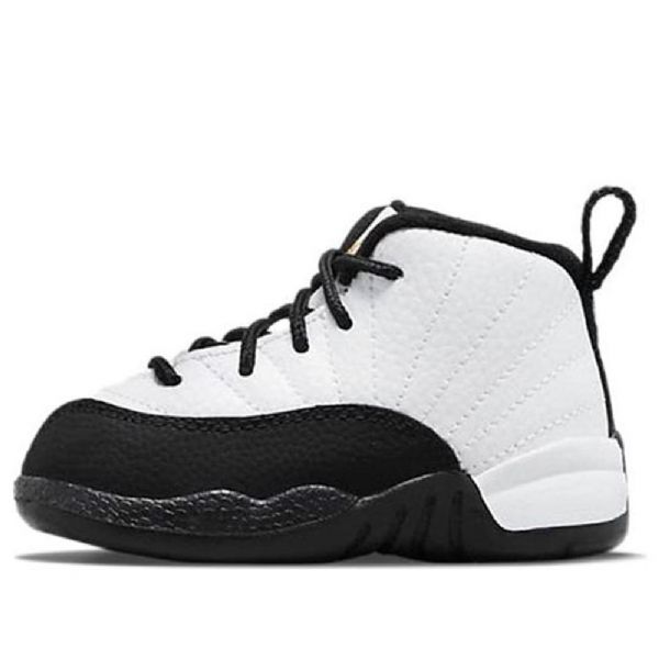Nike Air Jordan 12 Retro Td Koripallokengät Lapsille Valkoinen Musta