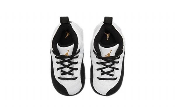 Nike Air Jordan 12 Retro Td Koripallokengät Lapsille Valkoinen Musta