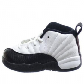 Nike Air Jordan 12 Retro Td Marathon Juoksukengät / Lasten Tennarit Valkoinen Musta