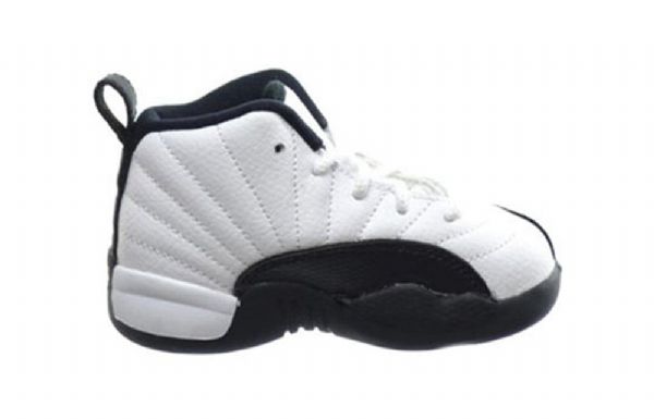 Nike Air Jordan 12 Retro Td Marathon Juoksukengät / Lasten Tennarit Valkoinen Musta