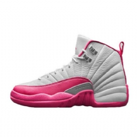 Nike Air Jordan 12 Retro Vivid Kengät Miehille Pinkki Valkoinen