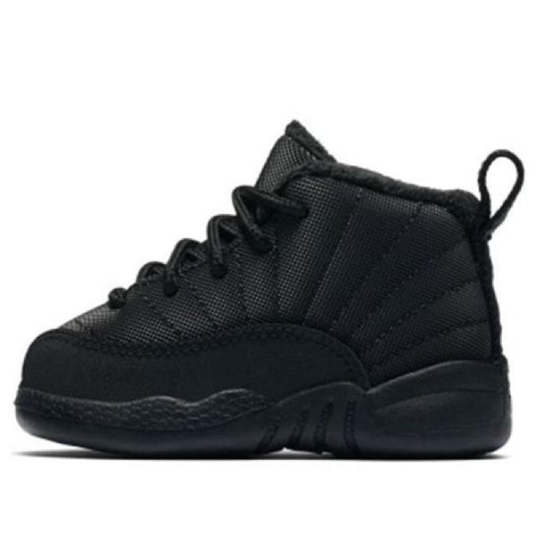 Nike Air Jordan 12 Retro Winterized Td Koripallokengät Lapsille Musta