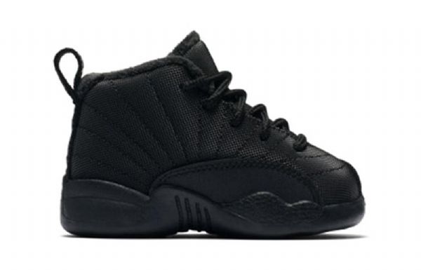 Nike Air Jordan 12 Retro Winterized Td Koripallokengät Lapsille Musta
