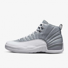Nike Air Jordan 12 Retrokengät Miehille Harmaa Valkoinen