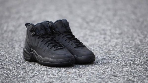 Nike Air Jordan 12 Talvikengät Miehille Musta