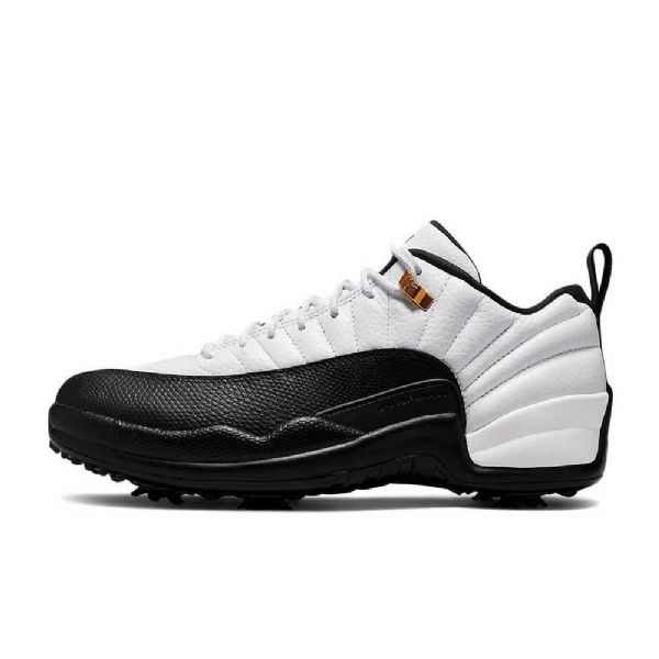 Nike Air Jordan 12 Taxi Suede Nahkakengät Miehille Valkoinen Musta