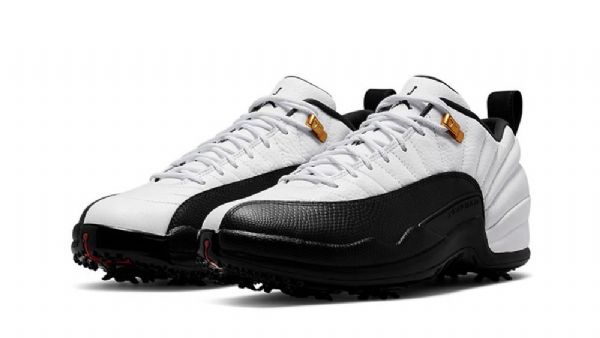 Nike Air Jordan 12 Taxi Suede Nahkakengät Miehille Valkoinen Musta