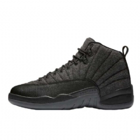 Nike Air Jordan 12 Villakengät Miehille Musta