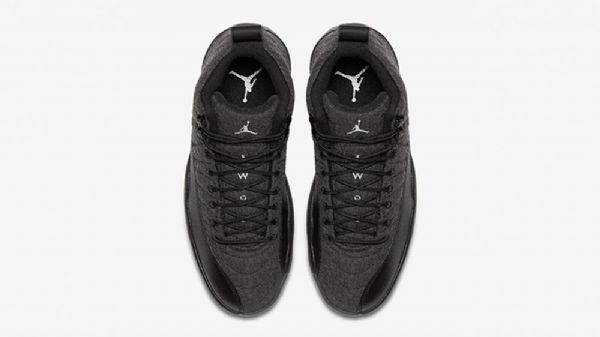 Nike Air Jordan 12 Villakengät Miehille Musta