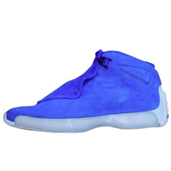Nike Air Jordan 18 Mokkanahkaiset Miesten Kengät Siniset